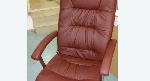 Обтяжка офисного кресла. Макушино