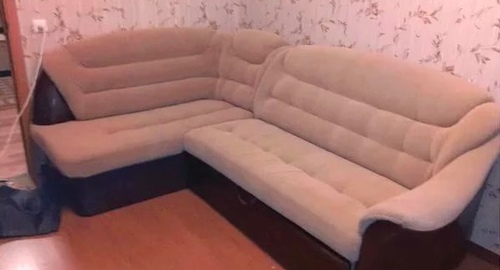 Перетяжка углового дивана. Макушино